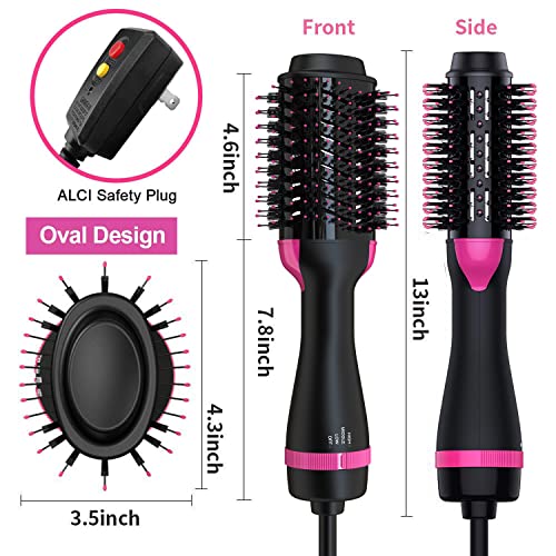 Hair Dryer Brush 2-in-1 Oval Barrel Hot Air Styler P5786