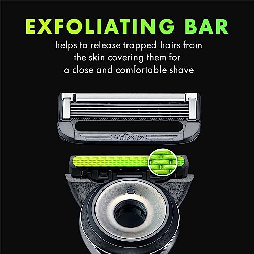 Men's Razor Refills with Exfoliating Bar and Shave Gel O767
