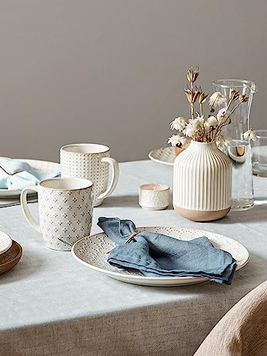 Ceramic Dinnerware Set 12 Pieces, Plates and Bowls, Oven Safe P901353