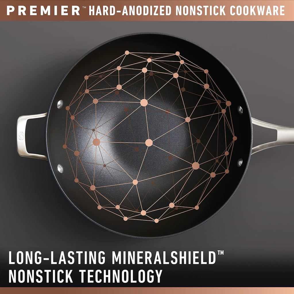 Hard-Anodized Nonstick 12-Inch Frying Pan with Lid M290259
