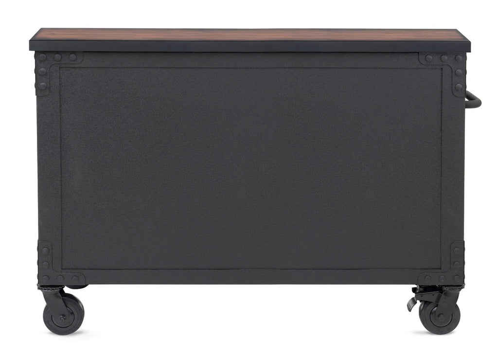 Rolling Tool Chest with Wood Top, 5 Drawers T49470