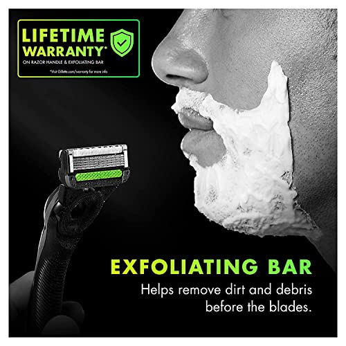 Men’s Razor Blade Refills with Exfoliating Bar, 10 Cartridges I7155