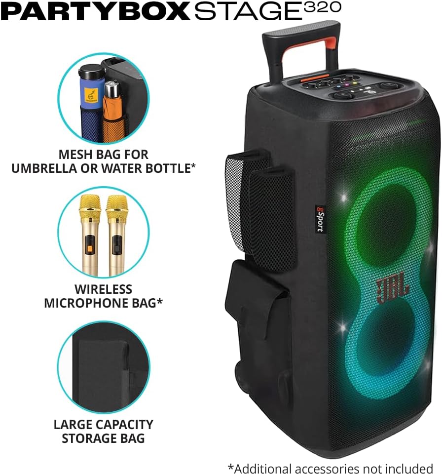 Portable Party Speaker with Cargo Sleeve A665997