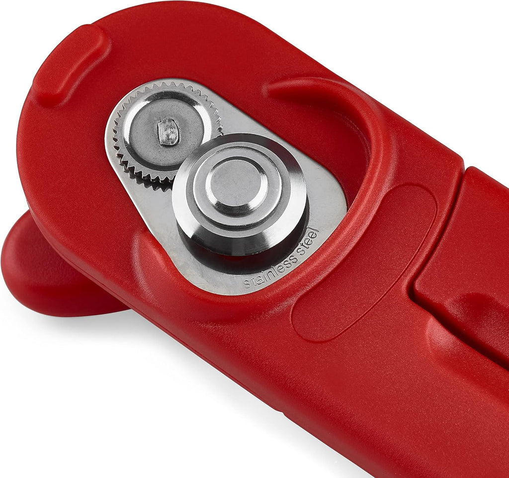 Manual Can Opener with Lid Release - Heavy Duty Kitchen Gadget - Compact Hand Held Design X816828