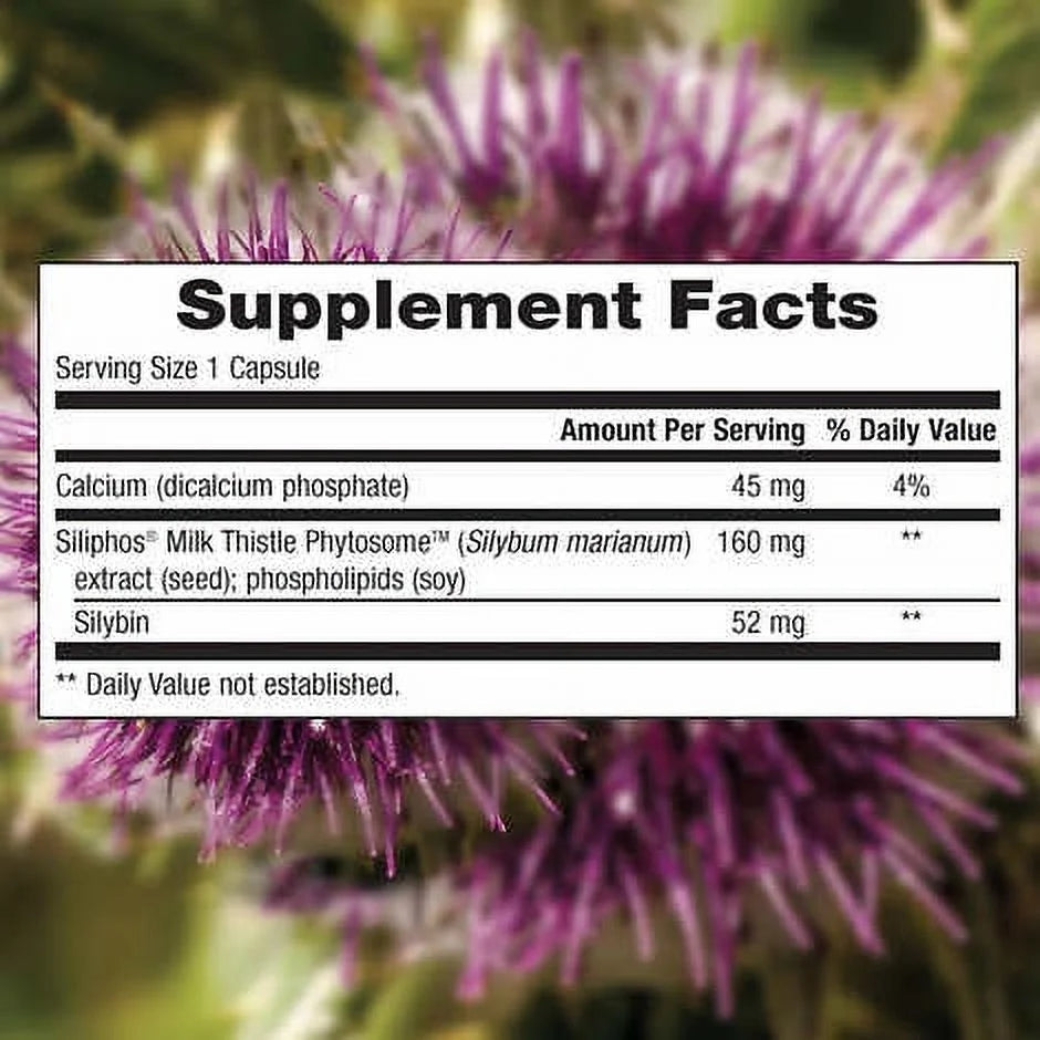 Milk Thistle 160 mg, 120 Vegetarian Capsules E6736