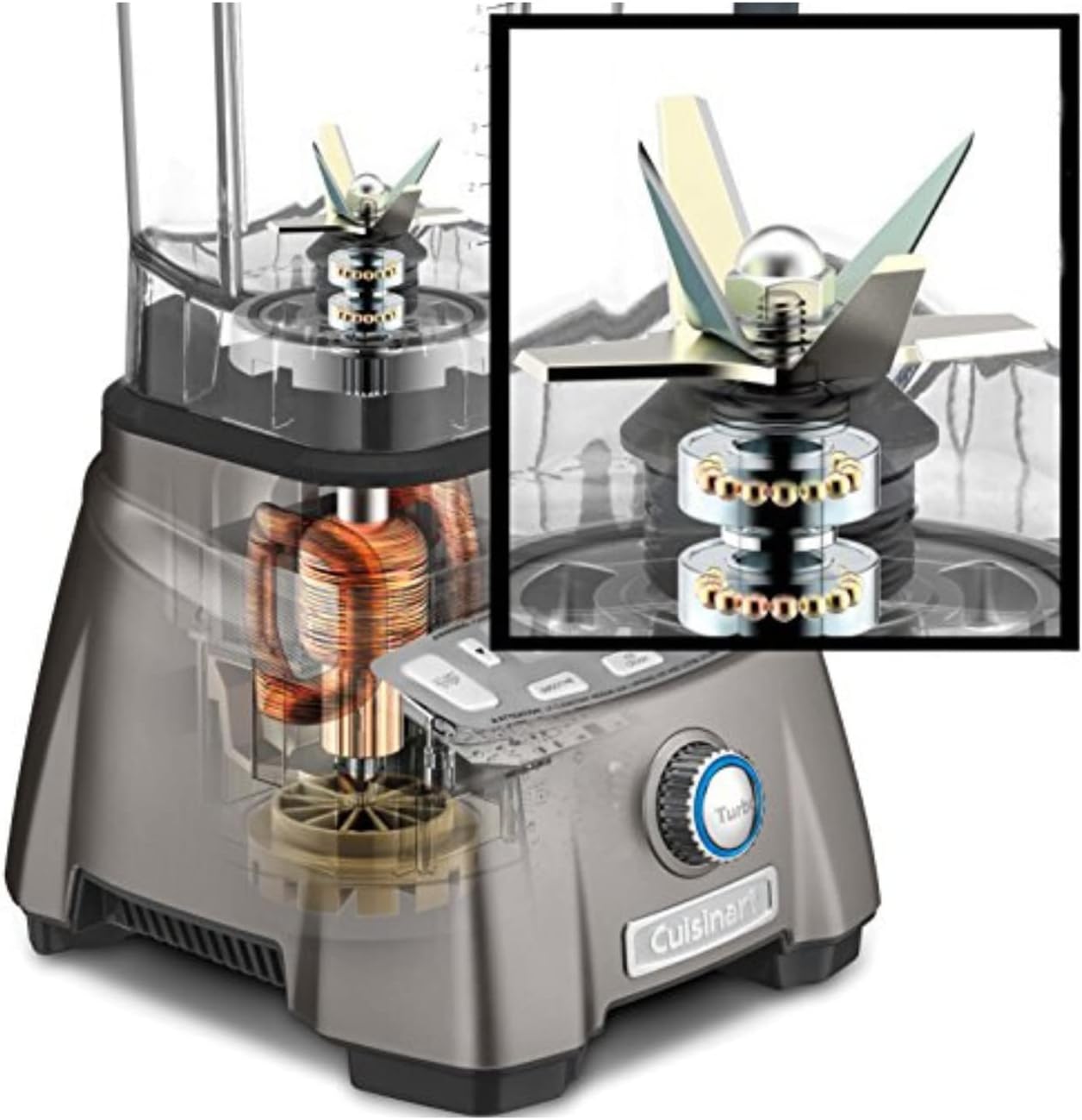 Blender for Shakes and Smoothies, 3.5 Peak, Gunmetal T786