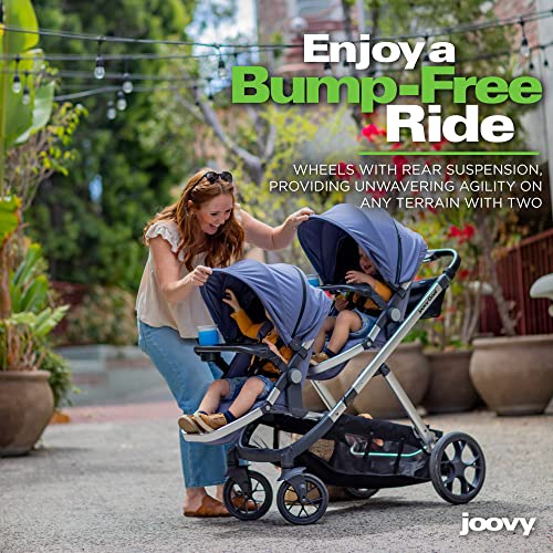 Double Stroller with Reconfigurable Seats and UPF 50 Canopy T540601