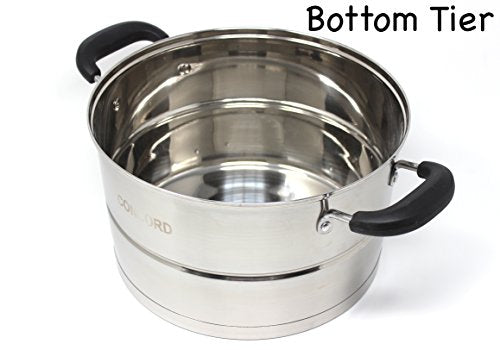 3 Tier Stainless Steel Steamer Set 32 cm M571