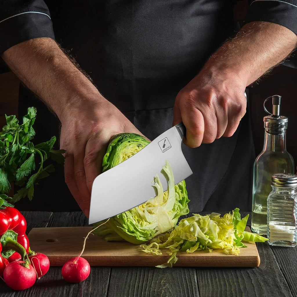 Santoku Knife and Cleaver 7 Inch Kitchen Knife T2078
