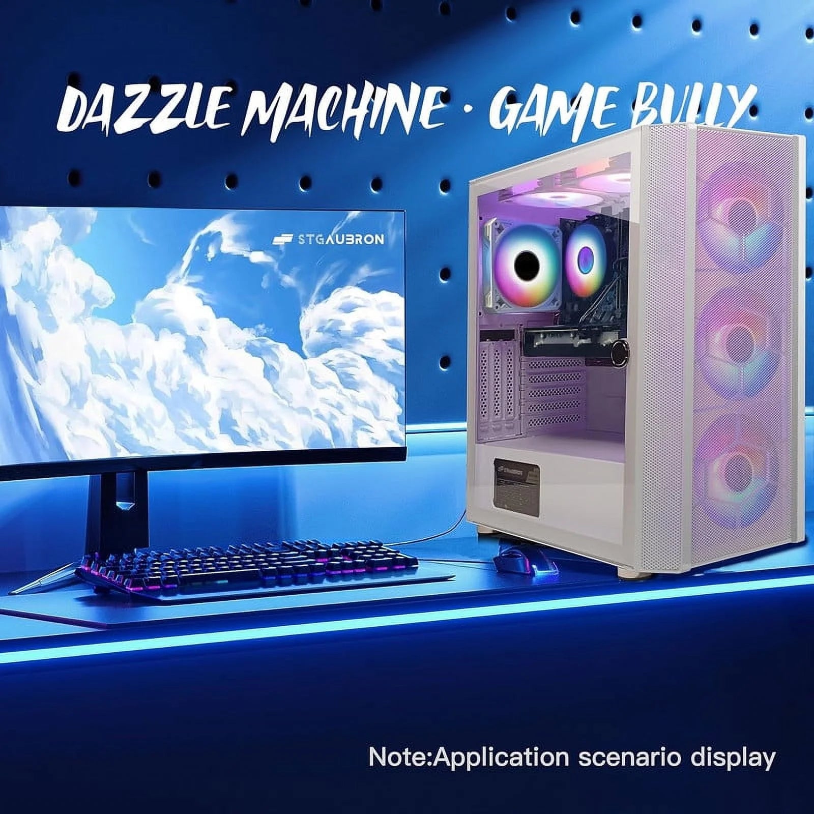 Gaming Desktop PC, Intel Core i7, 16GB RAM, 1TB SSD, Radeon RX 5600 XT R9846