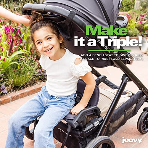 Double Stroller with Reconfigurable Seats and UPF 50 Canopy T540601