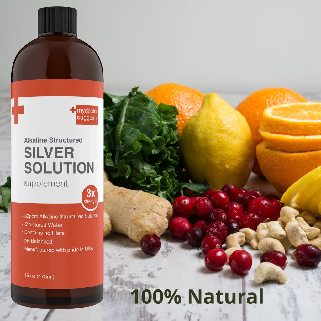 Colloidal Silver Liquid Solution 30ppm, 16 oz Q873