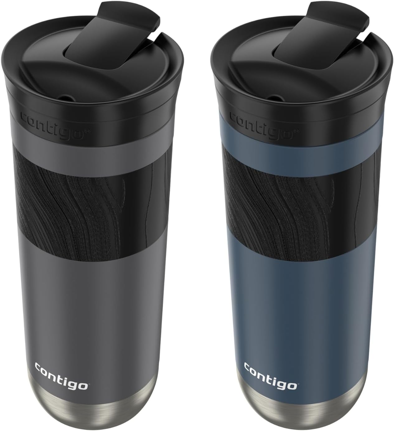 Stainless Steel Travel Mug with Lid, 20 oz, 2-Pack V9507
