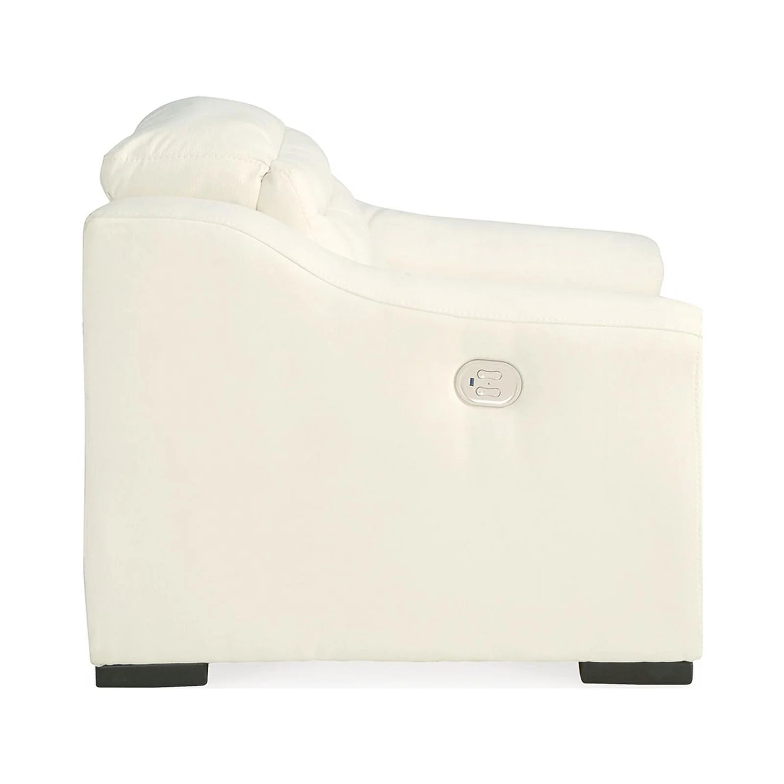 Faux Leather Power Recliner in White S604