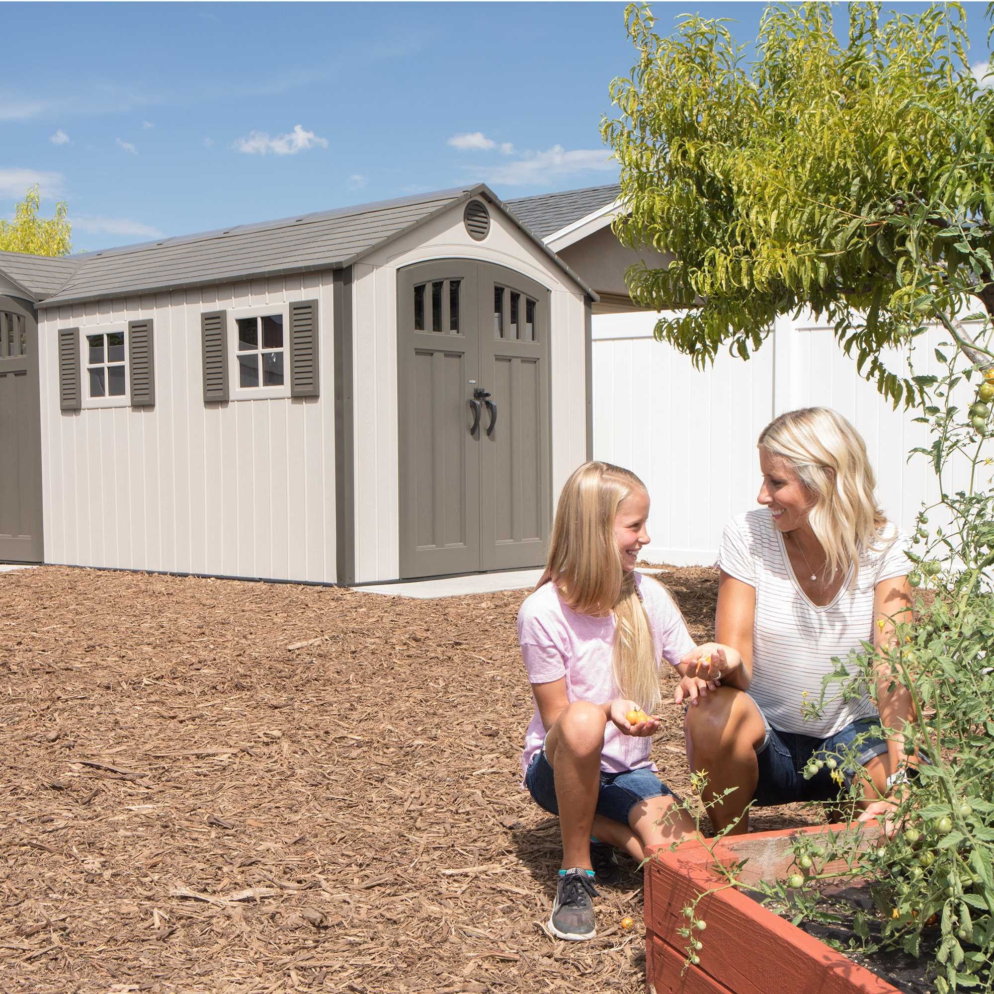 Outdoor Storage Shed 17.5 x 8 ft X879656