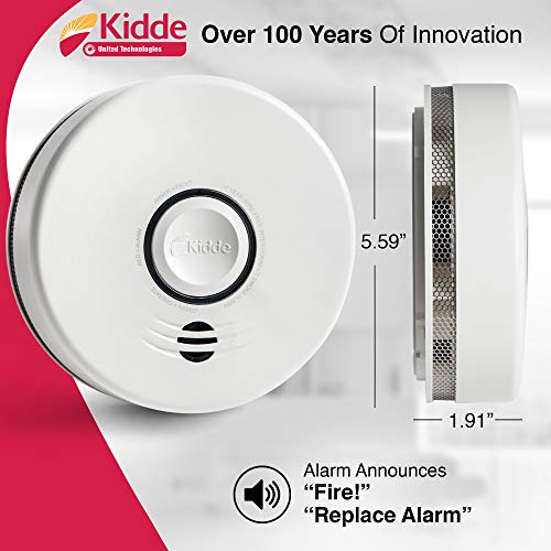 Smoke Detector with 10-Year Battery and Photoelectric Sensor G49259
