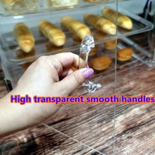 Clear Bakery Display Case Countertop Pastry Case for Cookie Bread Dessert Cupcake, 3 Tiers K606300