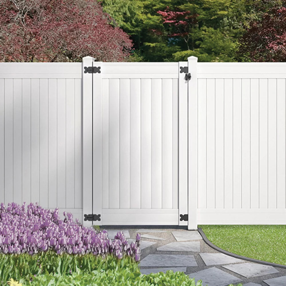 6 ft. x 42 in. White Vinyl Privacy Fence Gate R78994