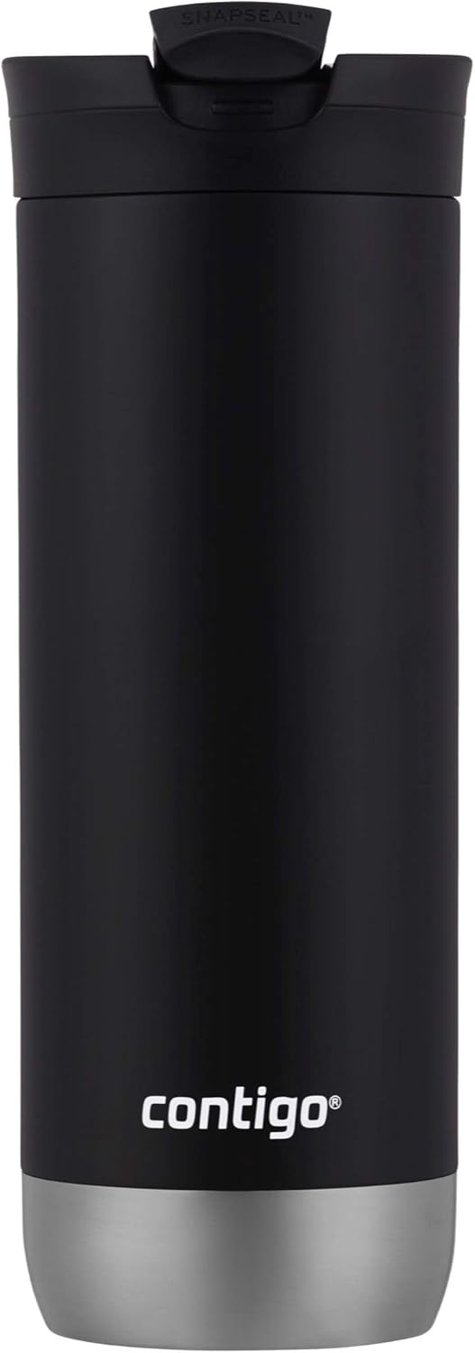 Stainless Steel Travel Mugs with Splash-Proof Lids H6405