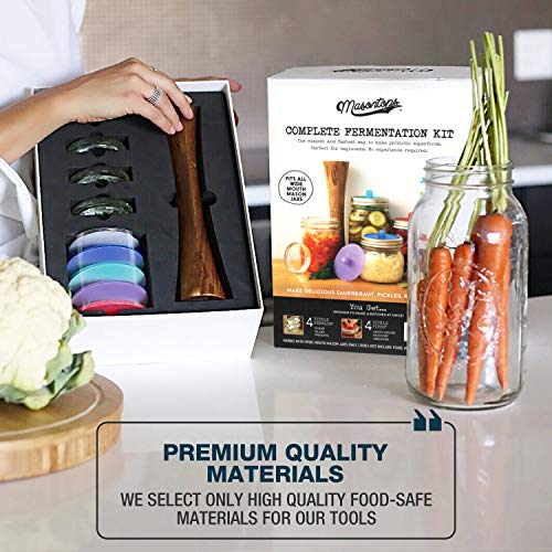 Fermentation Jar Starter Set with Mason Jar, Lids & Weight Z72810