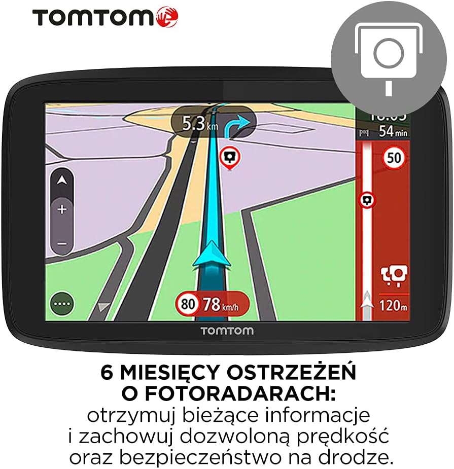 Car Sat Nav 6 Inch with EU Maps, Traffic Alerts, Hands-free Calling D724831