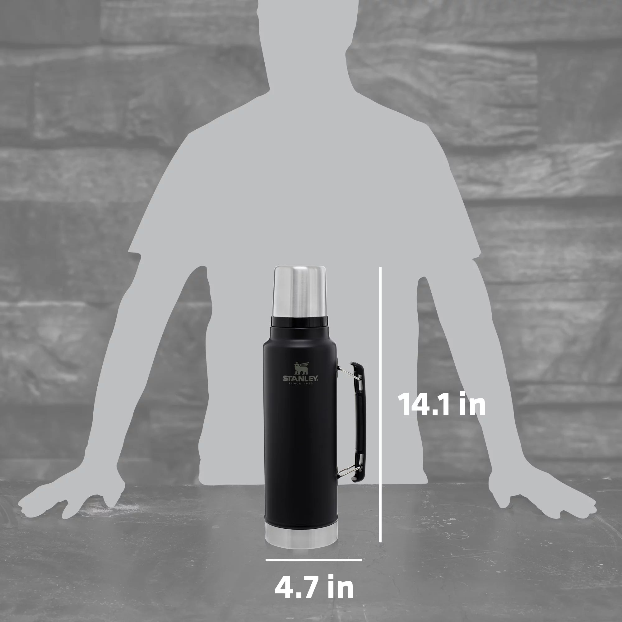Stainless Steel Vacuum Insulated Thermos Bottle, 1.5 qt O968