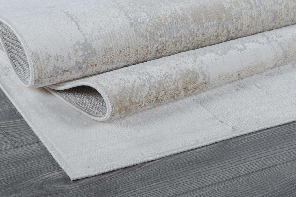 Modern Ultra Soft Vintage Indoor Area Rug 8x10 Beige Y63774