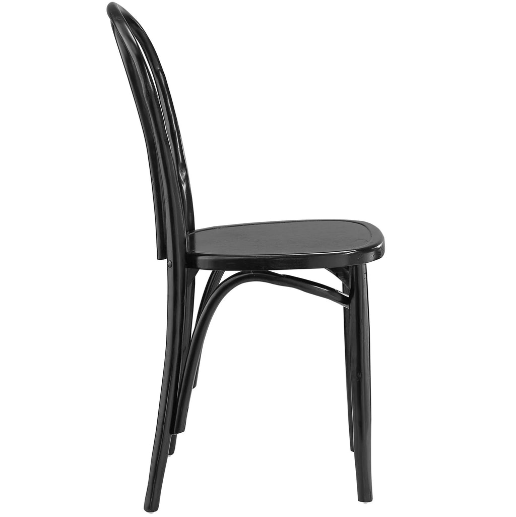 Black Wood Dining Side Chair N410716