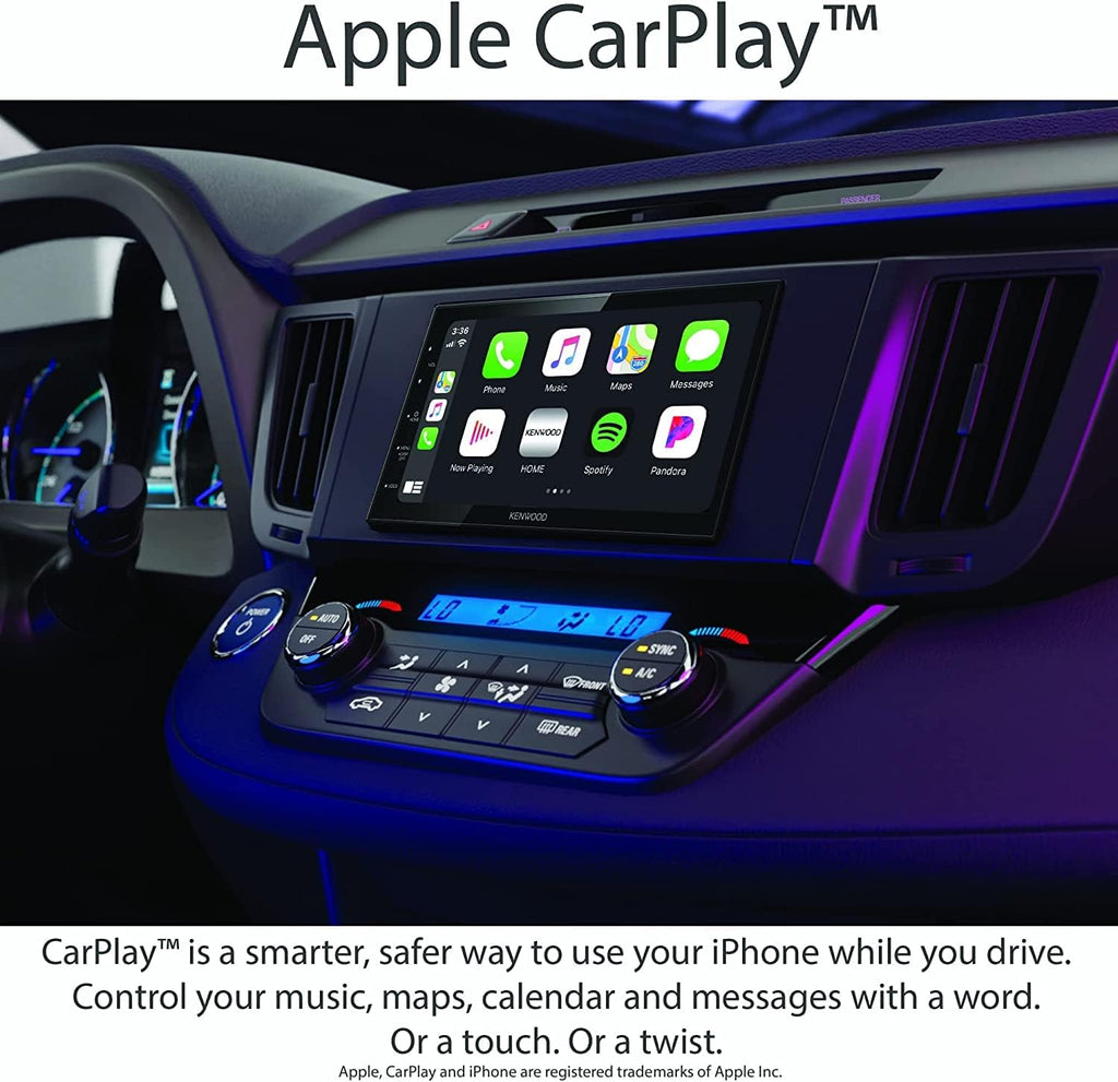 6.8" Capacitive Touchscreen Digital Multimedia Receiver with Apple CarPlay & Android Auto and Rearview Camera M68313