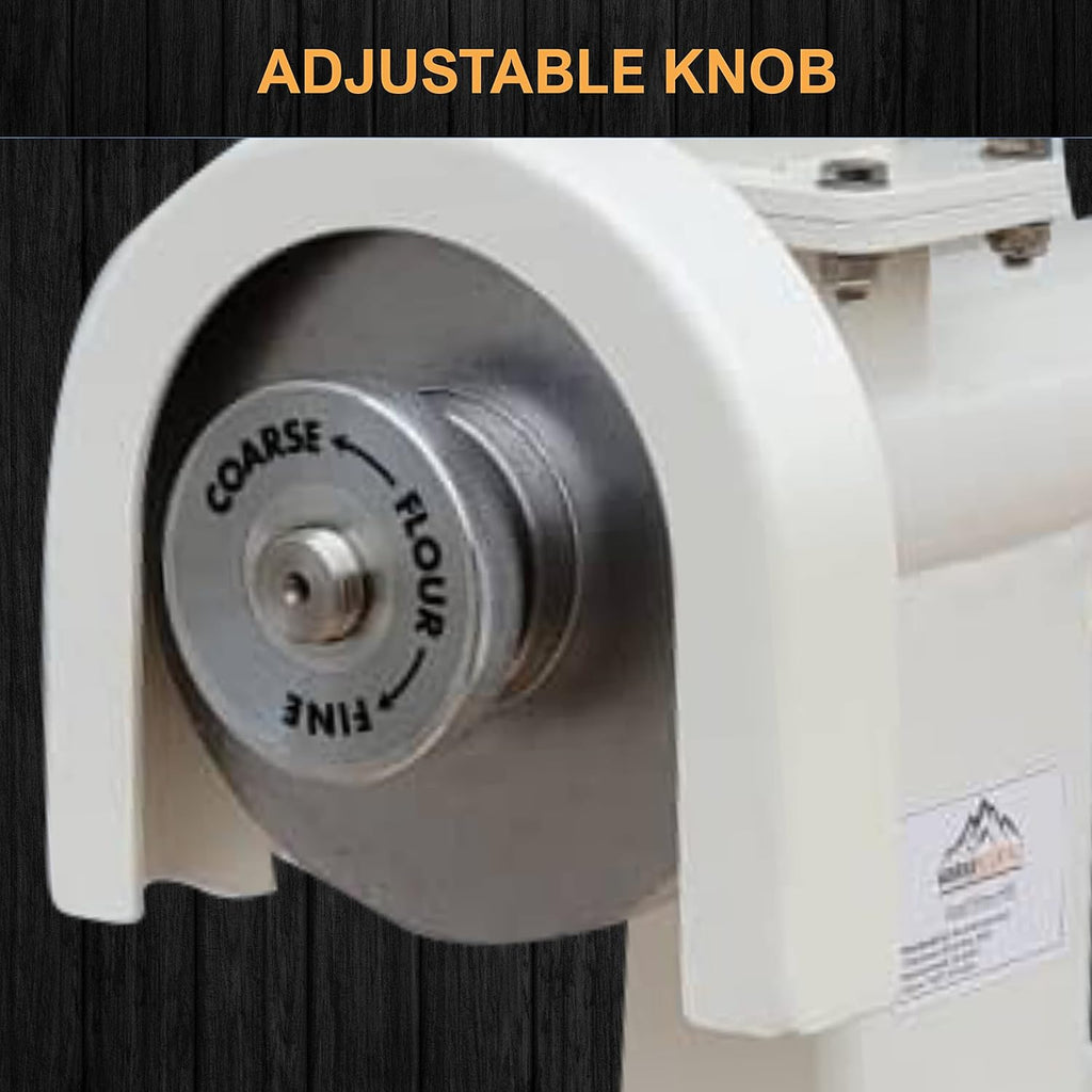 Manual Hand Grain Mill With Steel Disc for Flour, Cereals, and Coffee Beans A637