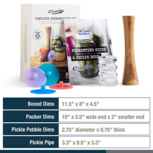 Fermentation Jar Starter Set with Mason Jar, Lids & Weight Z72810