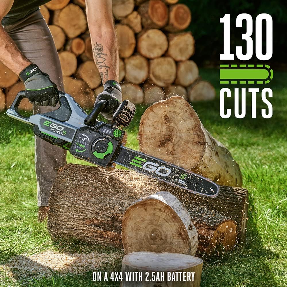 16-Inch 56V Cordless Chainsaw with Battery and Charger W328