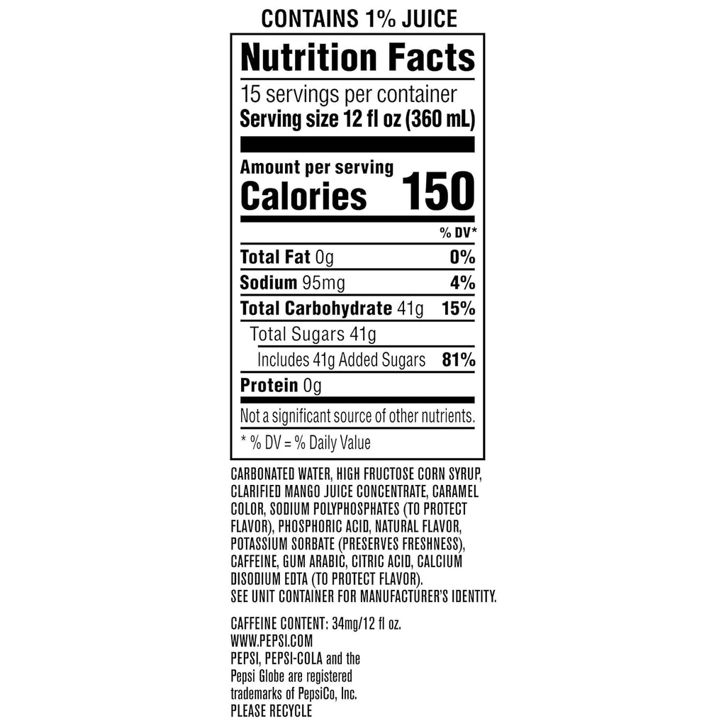 Mango Soda 12oz Cans, 15 Pack T58562