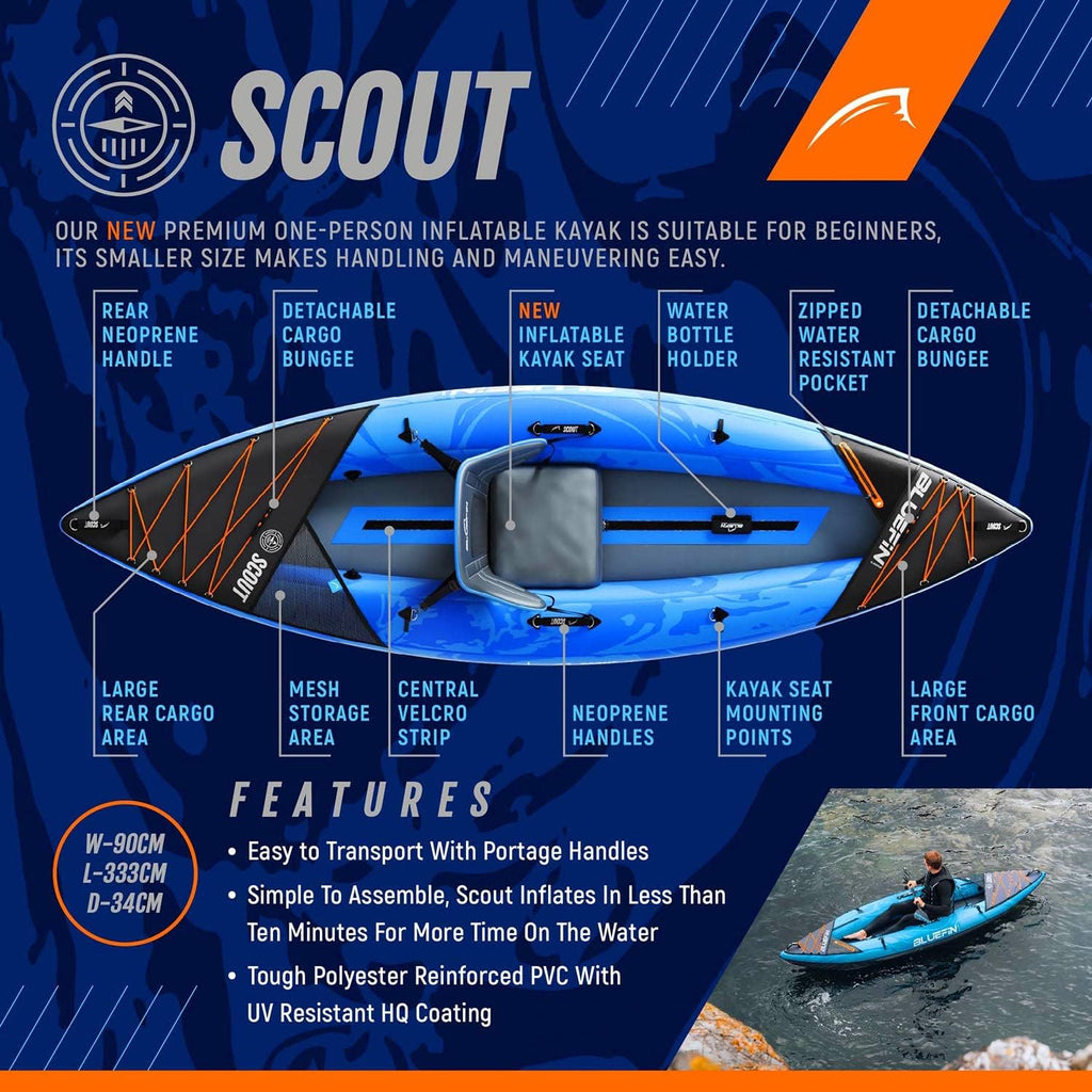 Inflatable 1 Person Kayak U88689