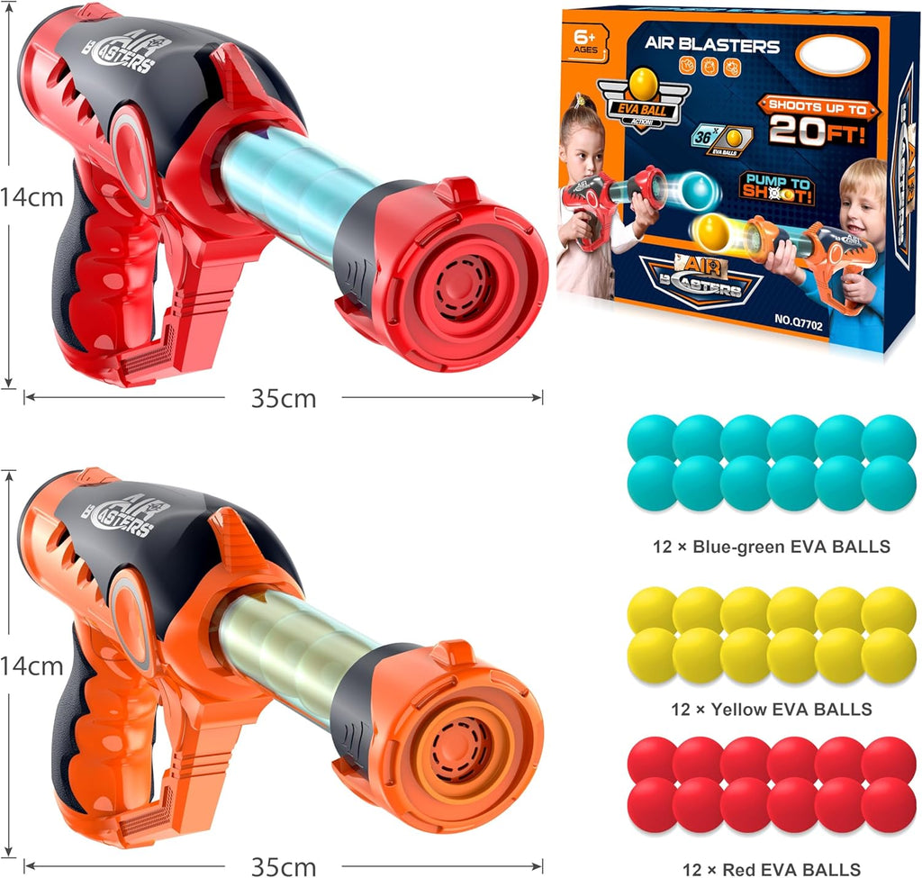 Foam Ball Popper Toy Gun with 36 Bullet Balls for Kids C127