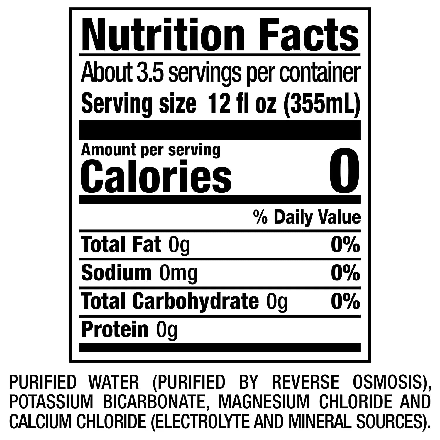 Nutrient Enhanced Water, Ultra-Purified with Electrolytes, 44 Fl Oz, Pack of 12 M9545