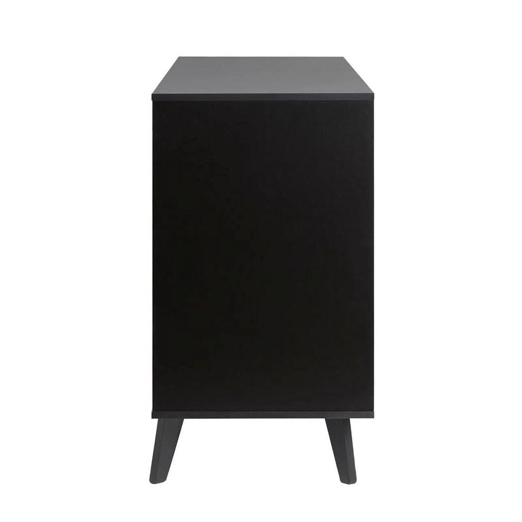 6 Drawer Wood Dresser with Cut Out Handles D6512