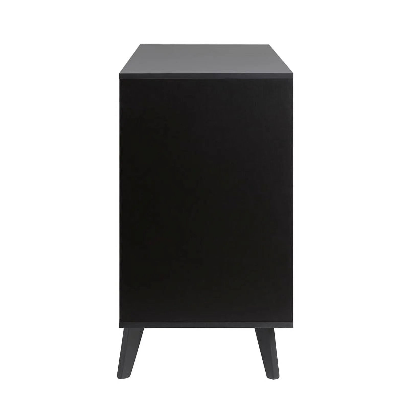 6 Drawer Wood Dresser with Cut Out Handles D6512