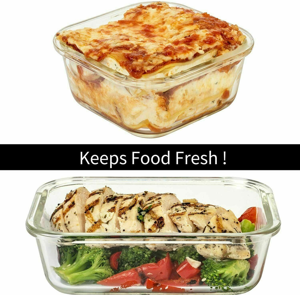 Airtight Glass Food Storage Containers with Lids B5271