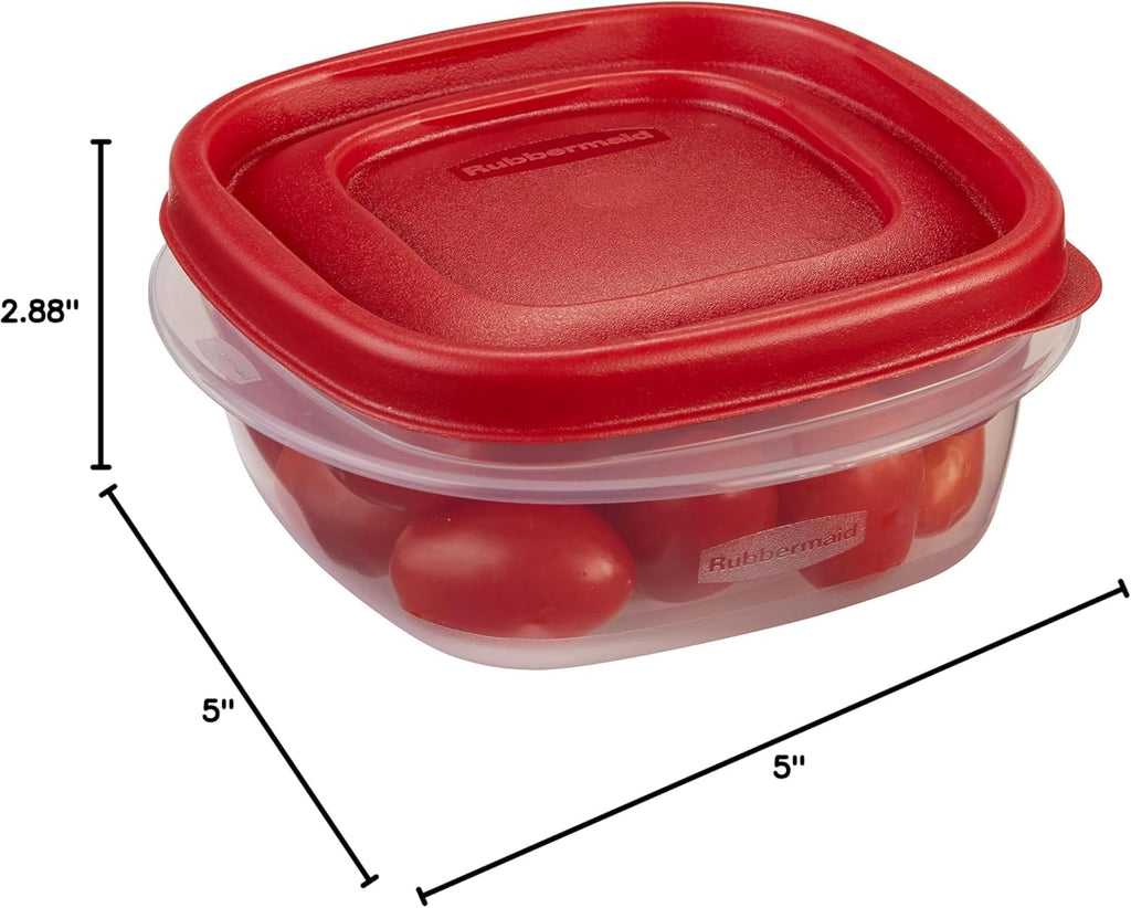 Food Storage Containers, 1.25 Cup, 4-Piece Set W97959