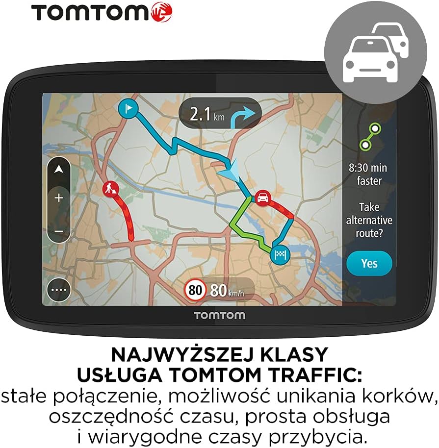 Car Sat Nav 6 Inch with EU Maps, Traffic Alerts, Hands-free Calling D724831
