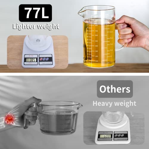 Glass Measuring Cup with Insulated Handle, 500ml U7344