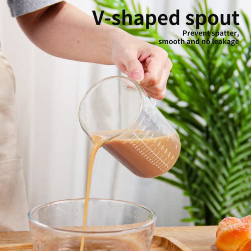 Glass Measuring Cup with Insulated Handle, 500ml U7344