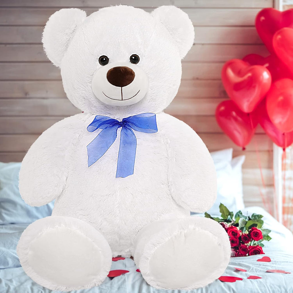 Giant Teddy Bear Stuffed Animal, 35.4 Inch Large Pink Plush Toy for Kids G743524