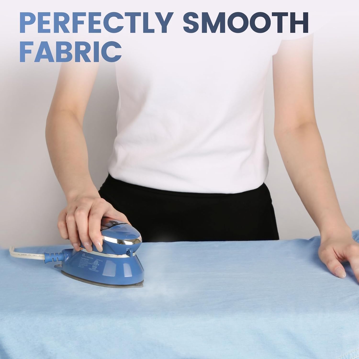 Mini Travel Steam Iron for Clothes with Dual Voltage, Non-Stick Soleplate Z9402