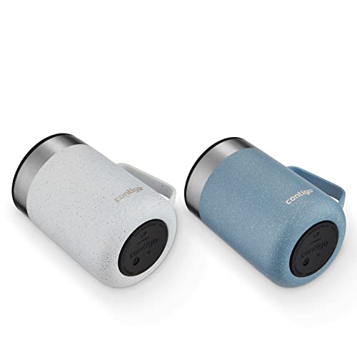 Stainless Steel Vacuum-Insulated Mug with Handle and Splash-Proof Lid, 14oz L53812