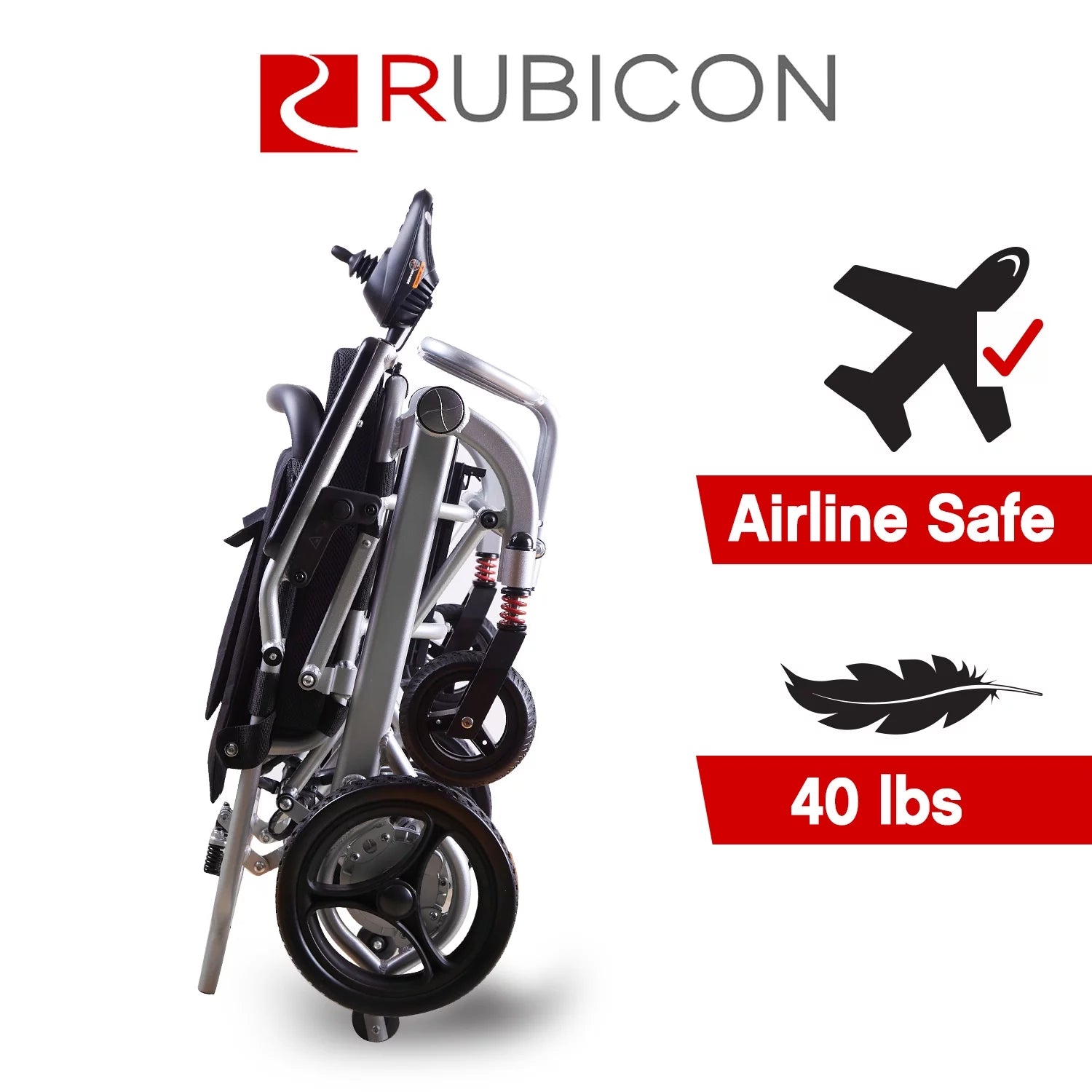 Foldable Electric Wheelchair with Detachable Battery R96361