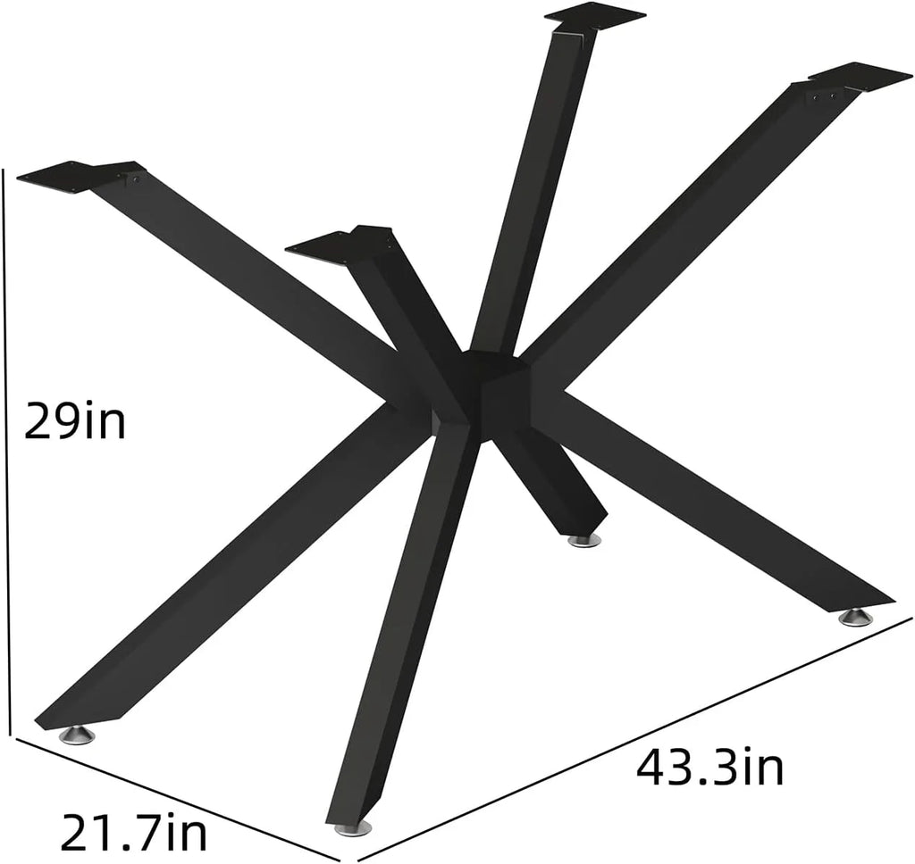 Metal Table Legs 28" with Suction Cups for Dining, Coffee, Desk V275977