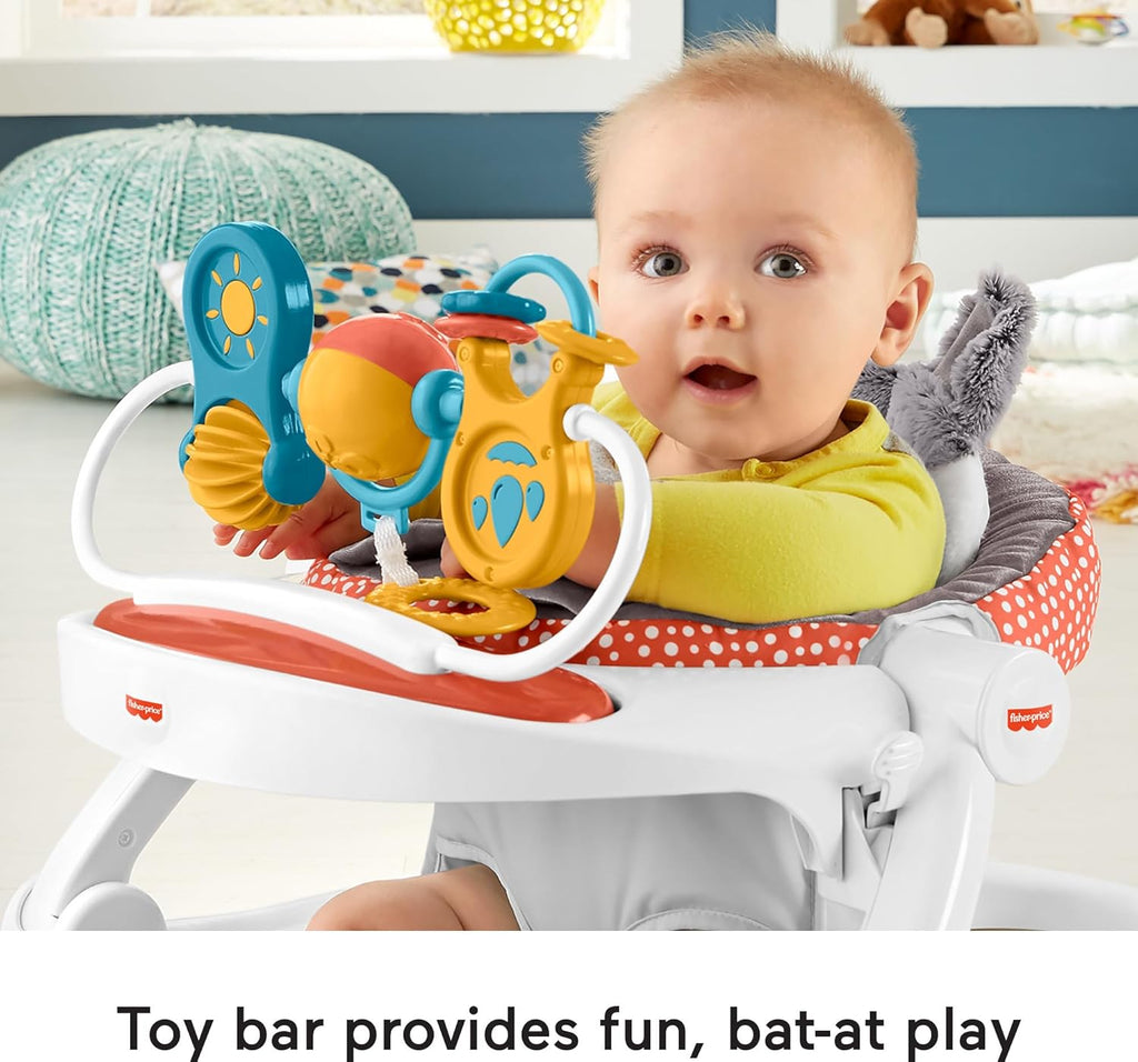 Portable Baby Chair Floor Seat with Snack Tray and Toy Bar L617