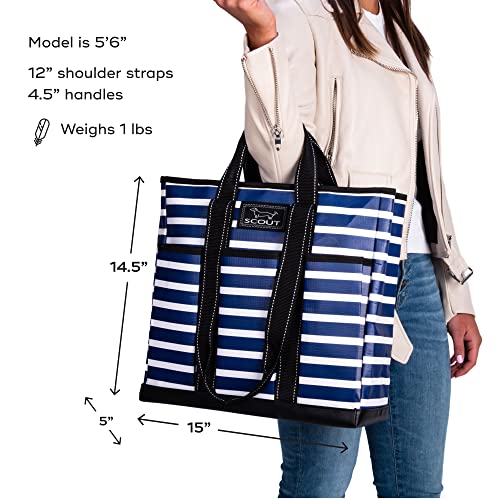 Work Tote Bag for Women with 6 Exterior Pockets D156
